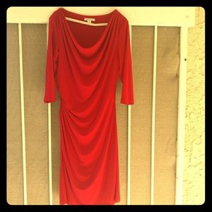 The RED DRESS, beautiful draped Coldwater Creek